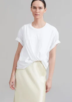 3.1 Phillip Lim Draped T-Shirt Slip Combo Dress