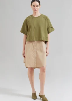 3.1 Phillip Lim Patched Sweatshirt Combo Dress