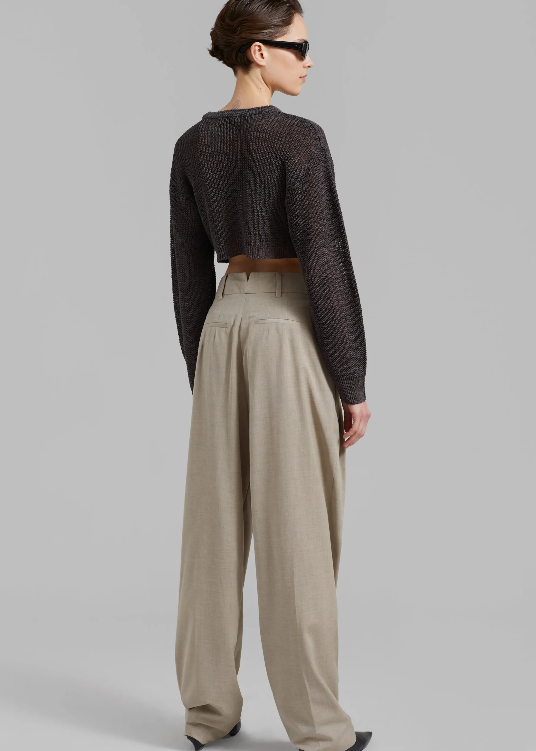 Abi Cropped Knit Top
