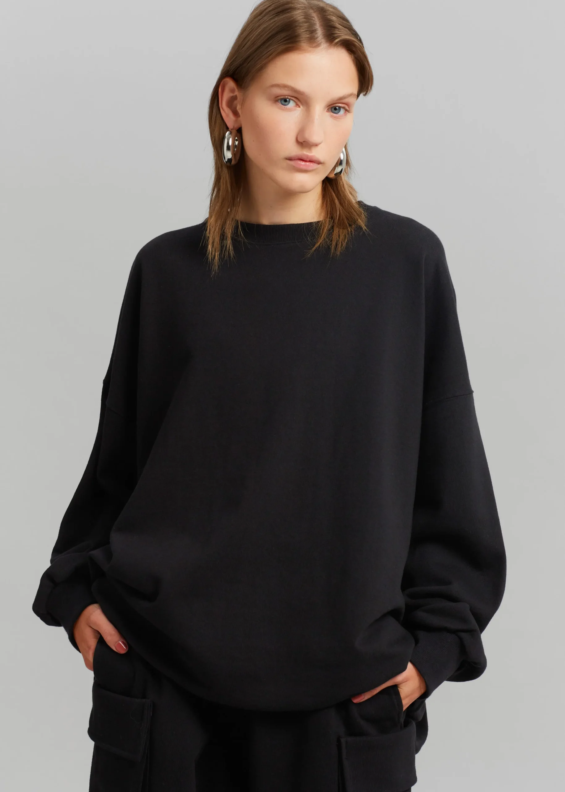 Aliz Open Back Sweatshirt