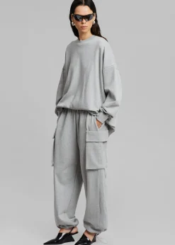 Aliz Open Back Sweatshirt
