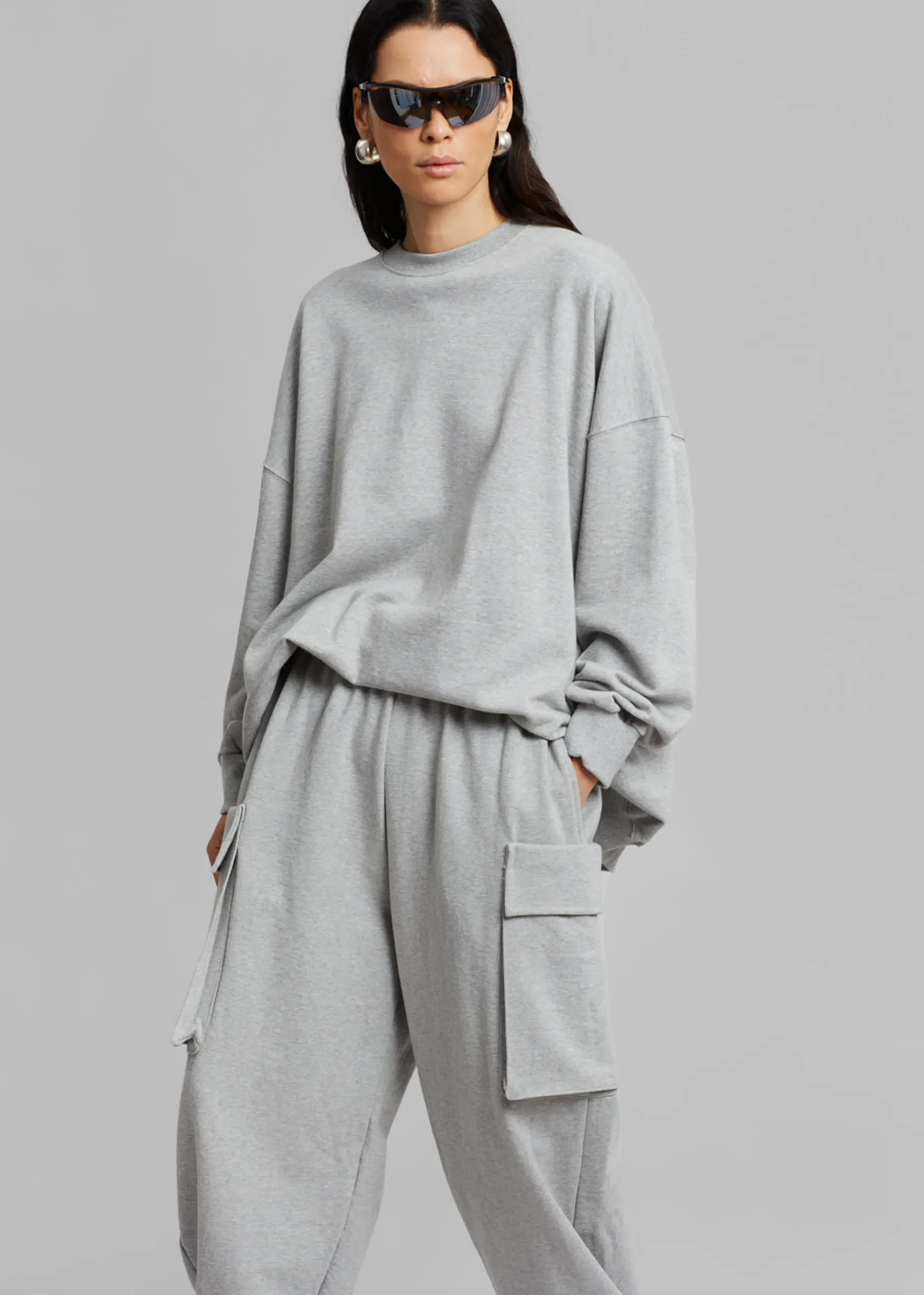 Aliz Open Back Sweatshirt