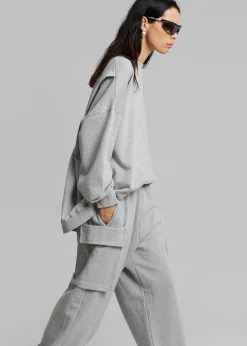 Aliz Open Back Sweatshirt