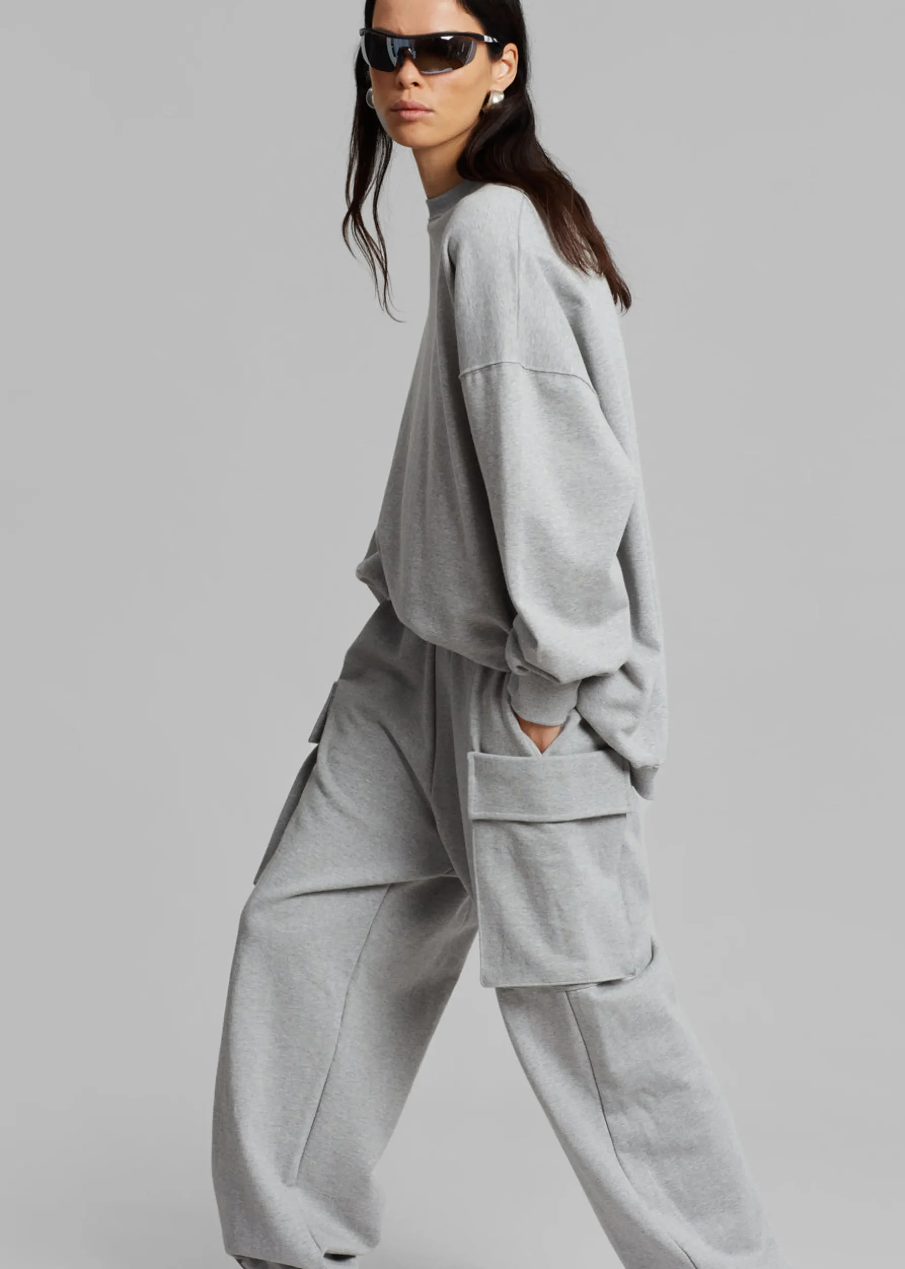 Aliz Open Back Sweatshirt