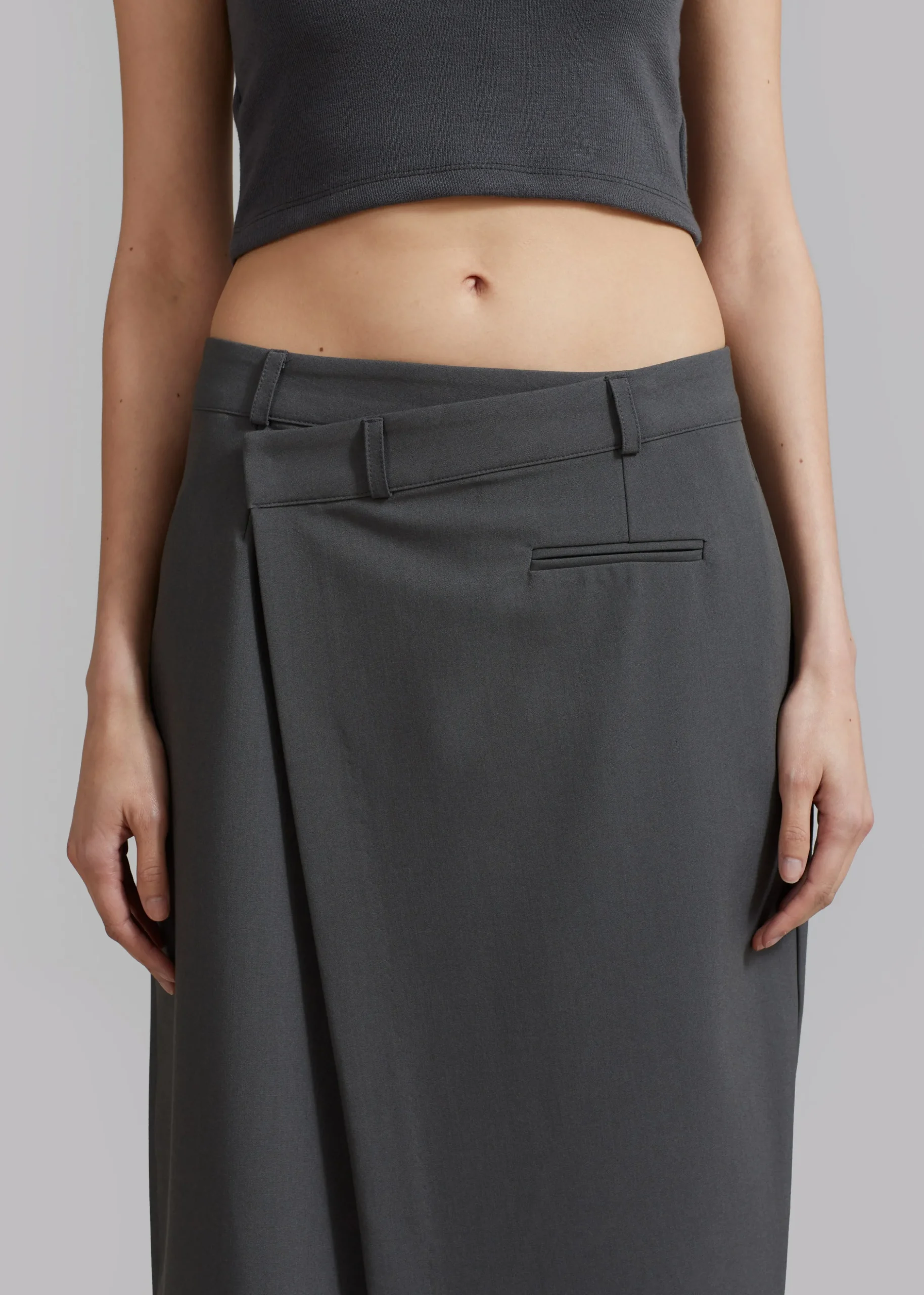 Annabel Asymmetric Midi Skirt