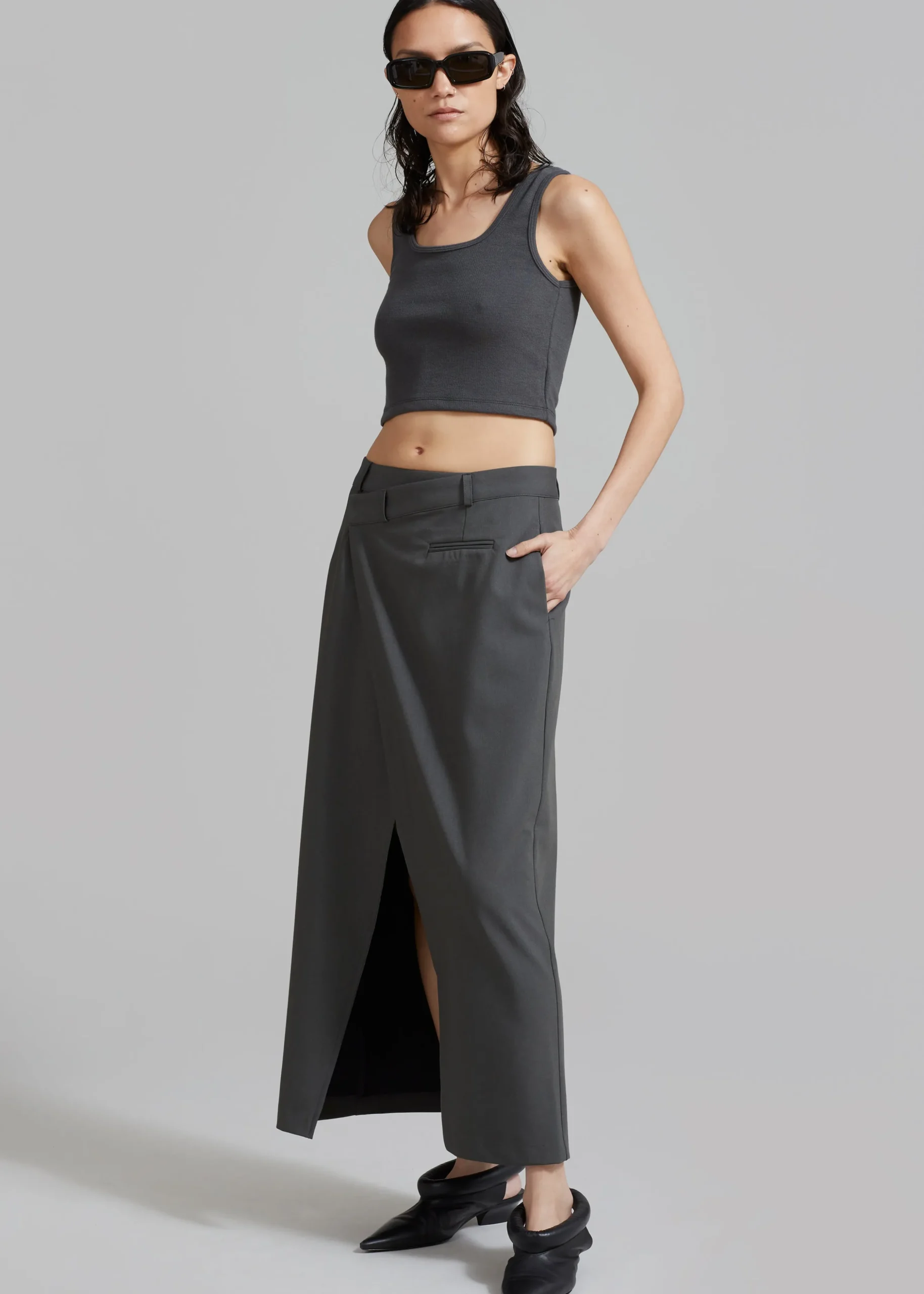 Annabel Asymmetric Midi Skirt
