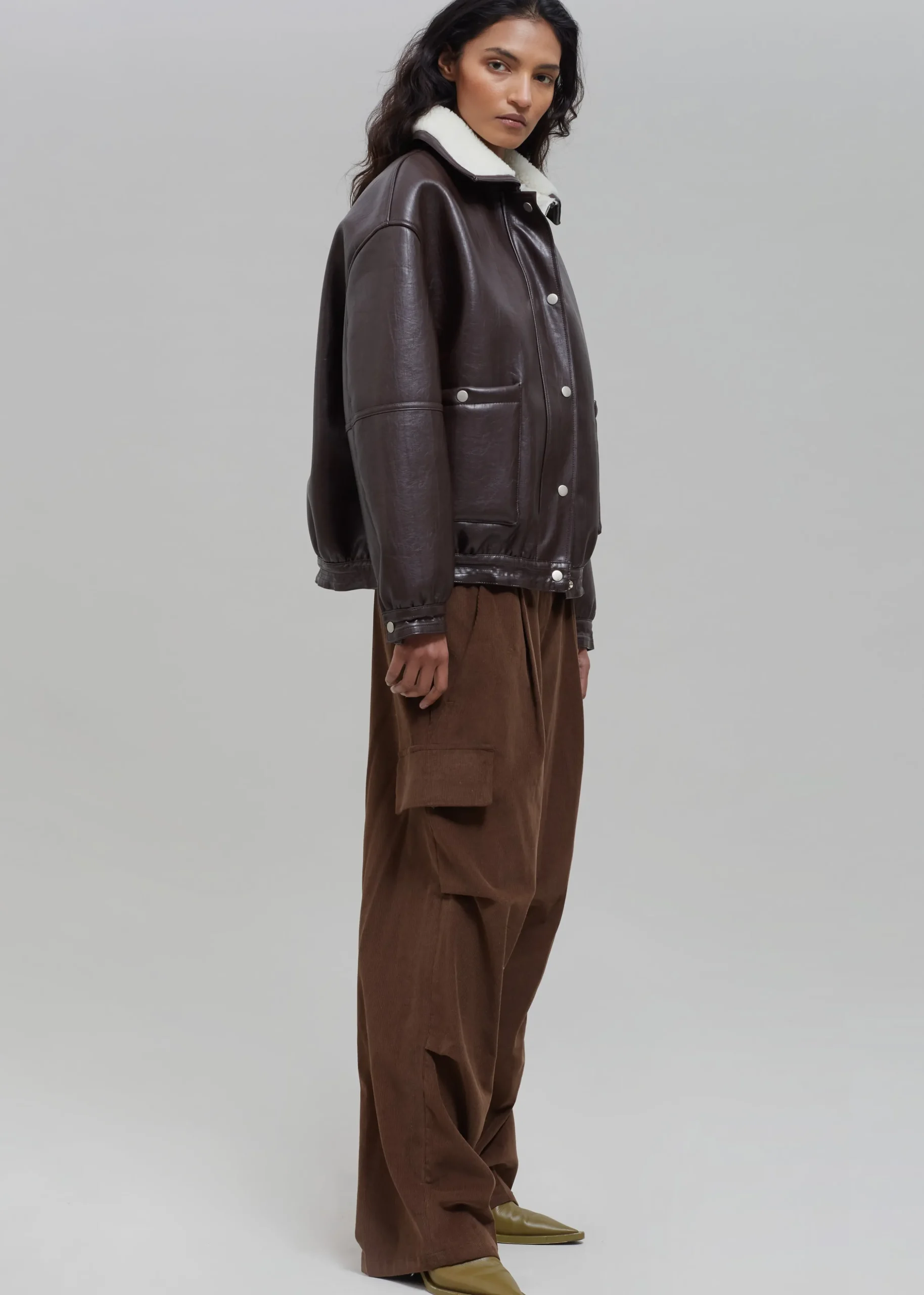 Arin Faux Leather Jacket