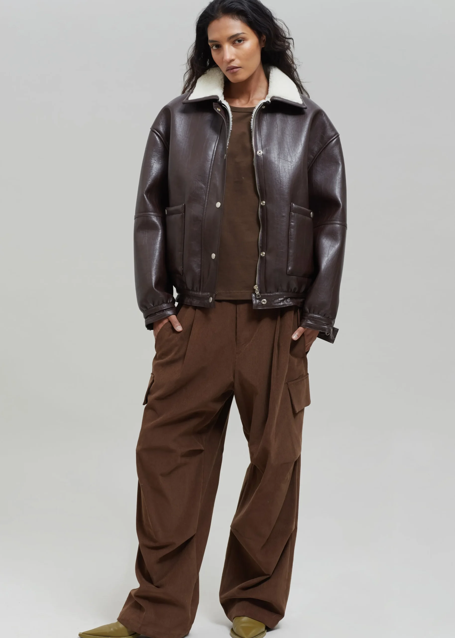 Arin Faux Leather Jacket