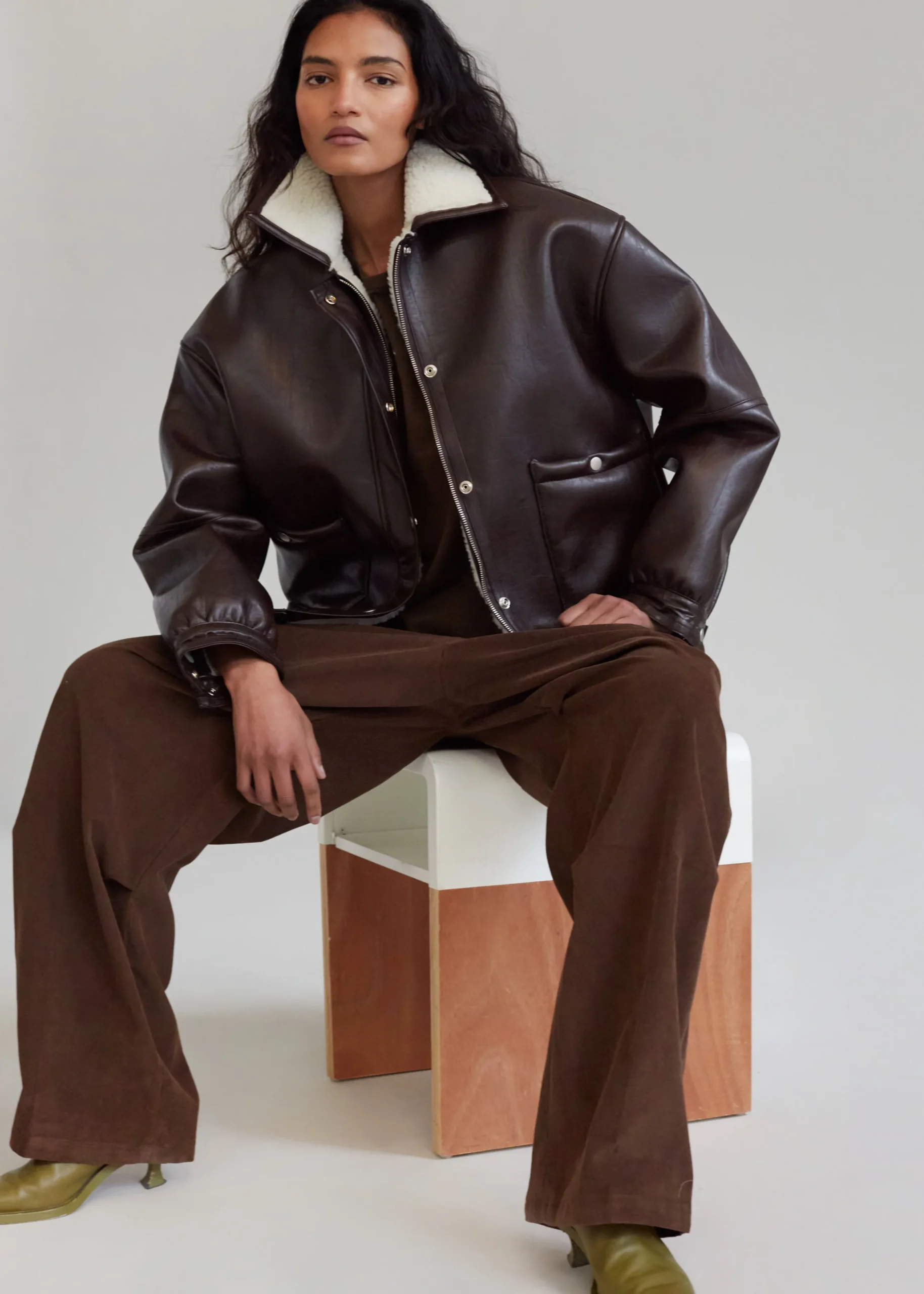 Arin Faux Leather Jacket
