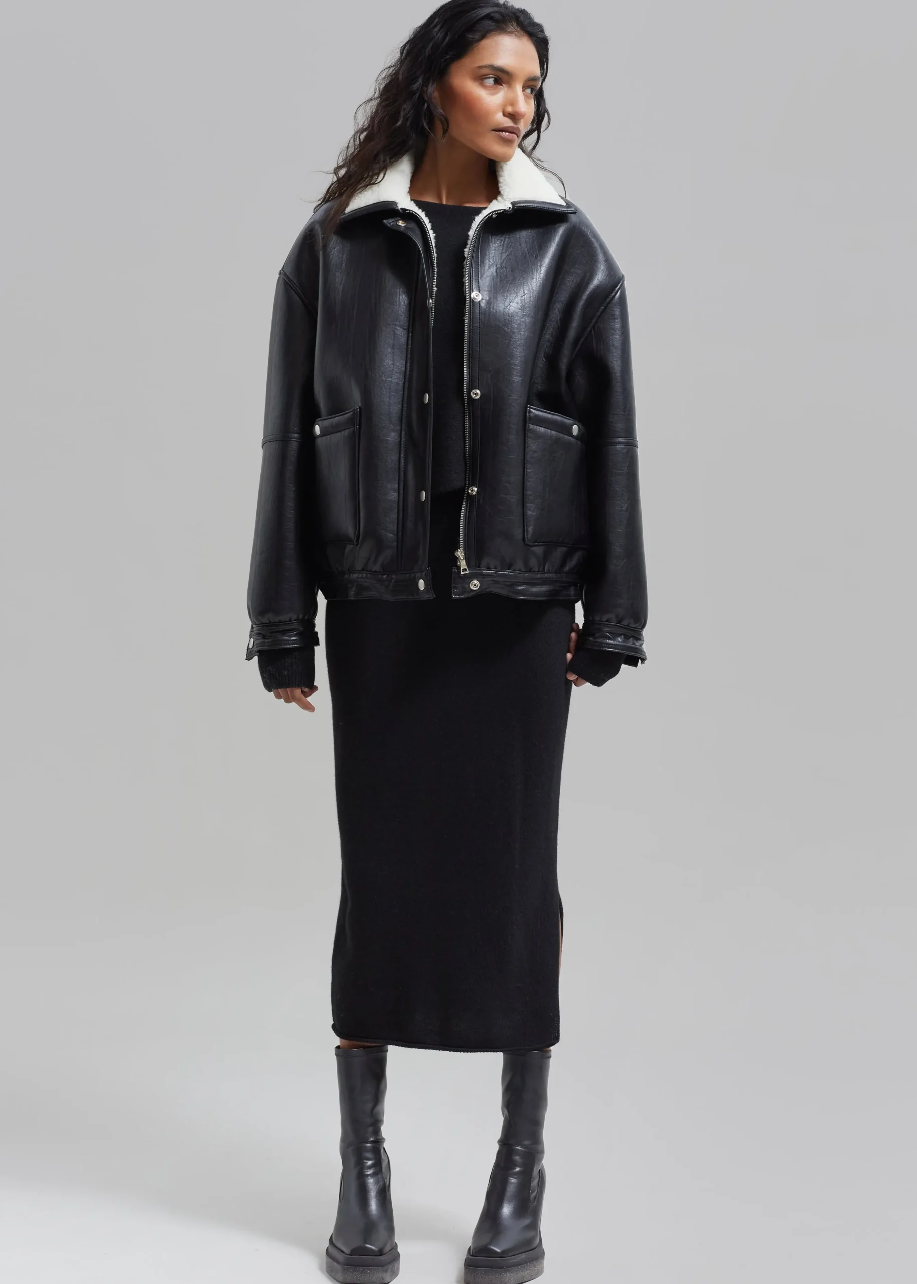 Arin Faux Leather Jacket