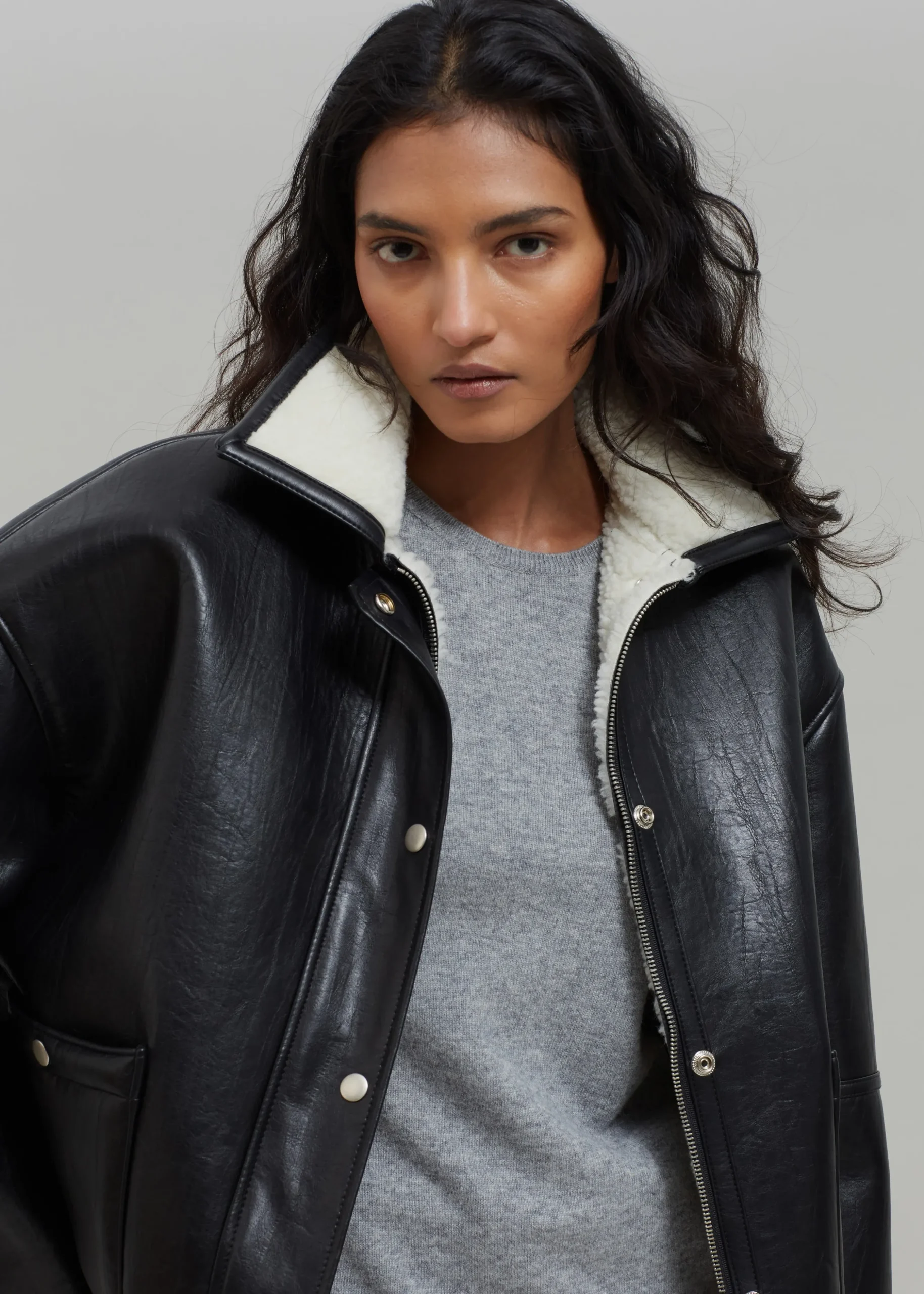 Arin Faux Leather Jacket
