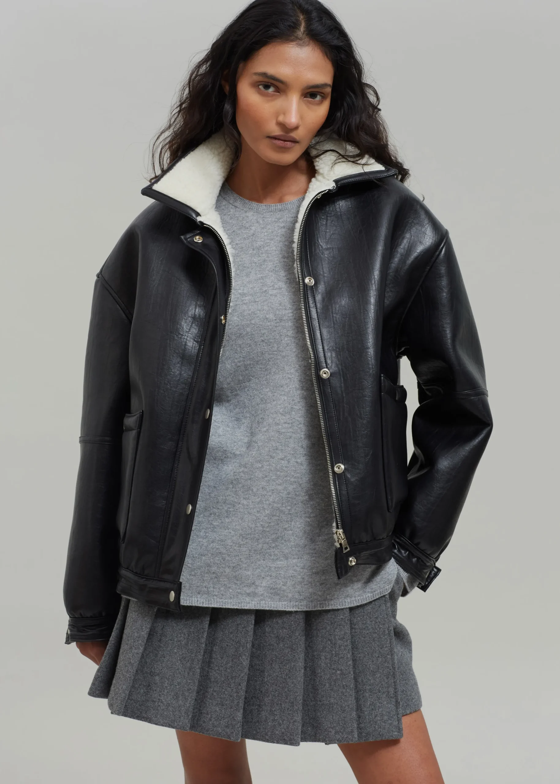 Arin Faux Leather Jacket