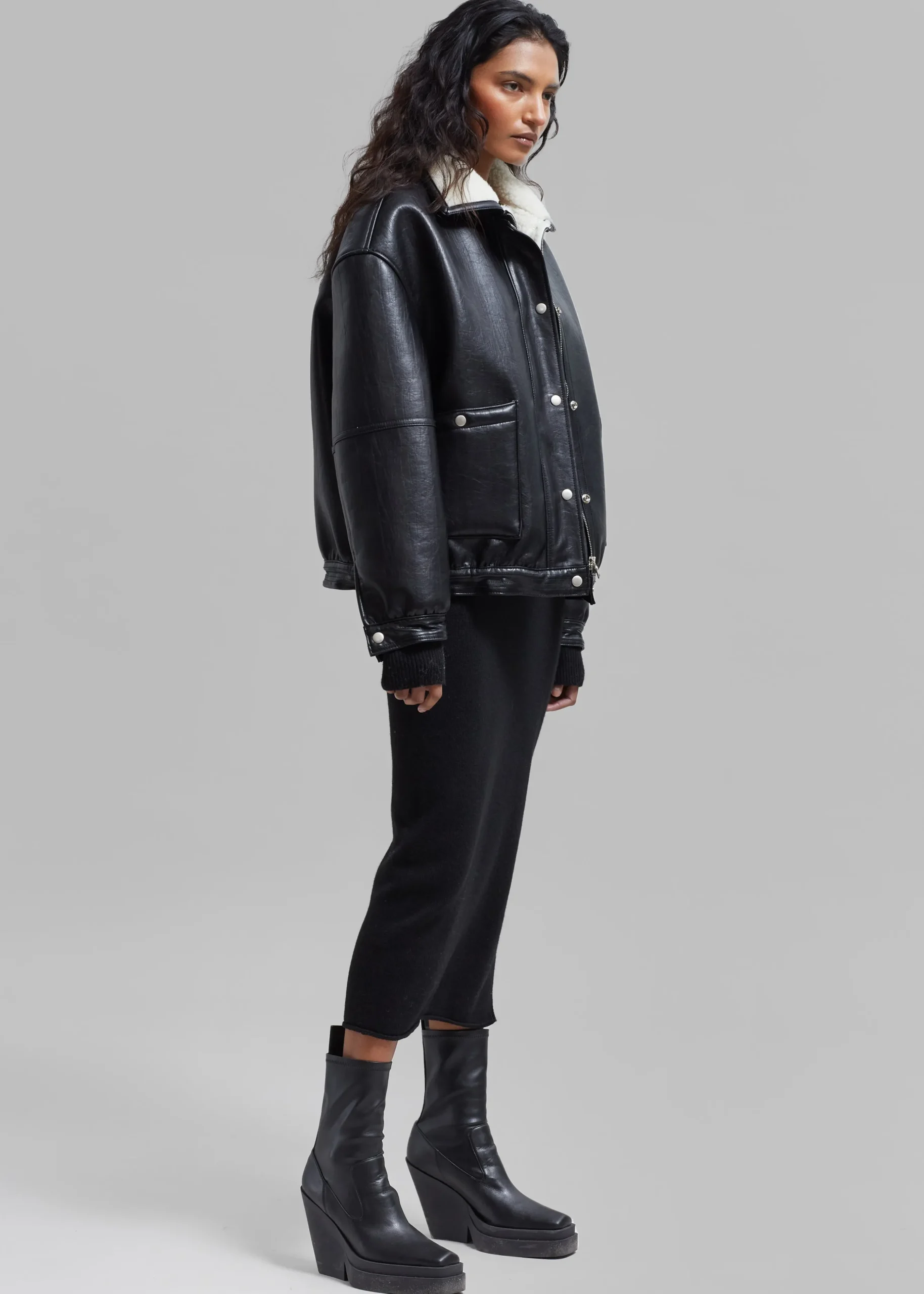 Arin Faux Leather Jacket