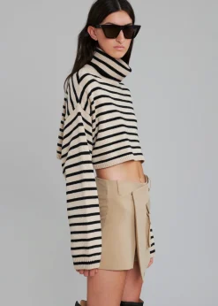 Athina Cropped Turtleneck Sweater
