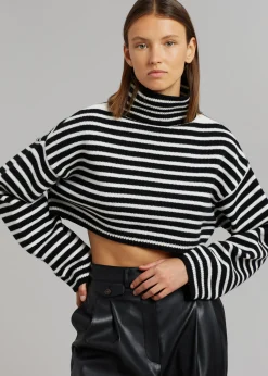 Athina Cropped Turtleneck Sweater