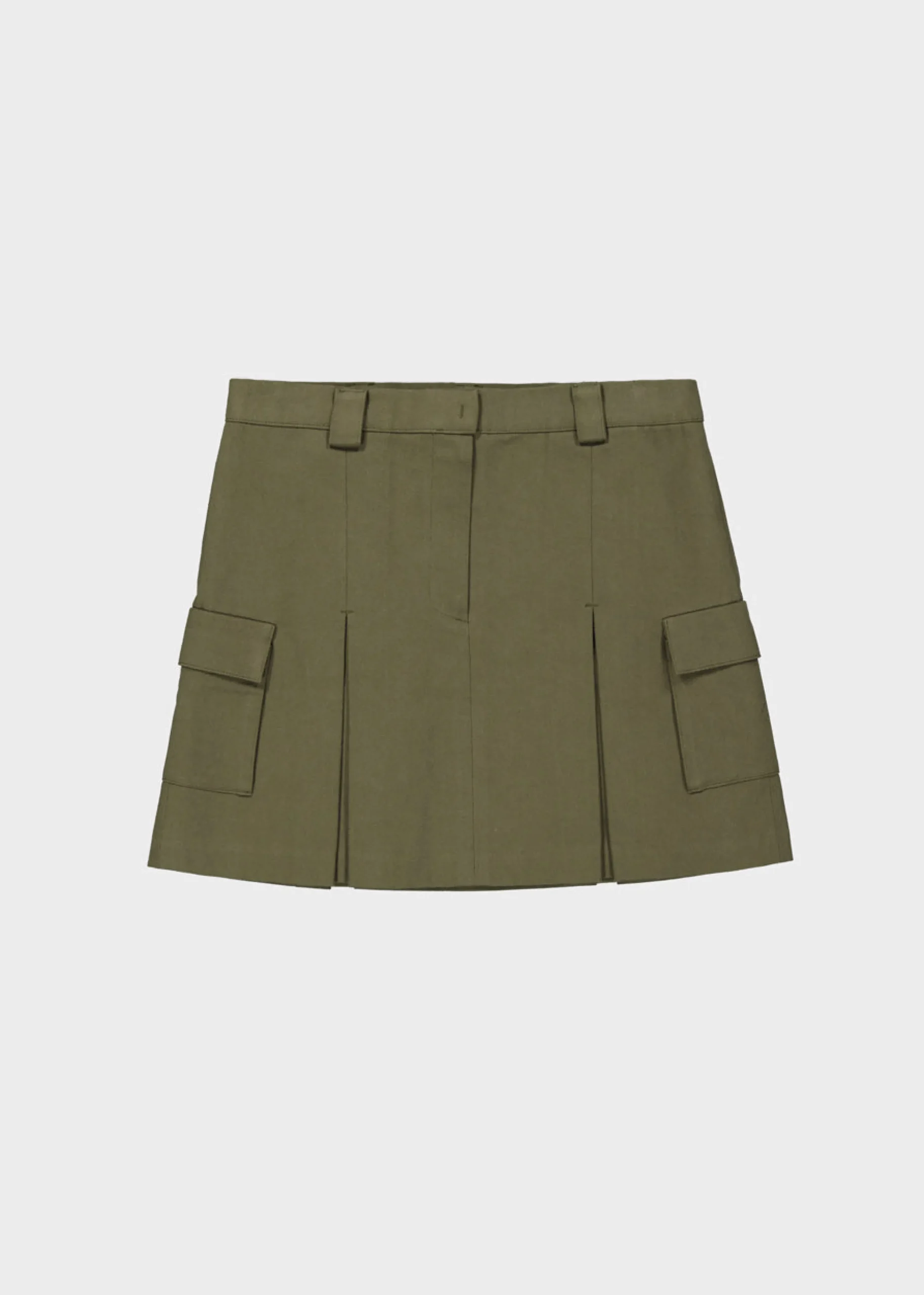 Audrey Cargo Pleated Miniskirt