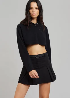 Audrey Cargo Pleated Miniskirt