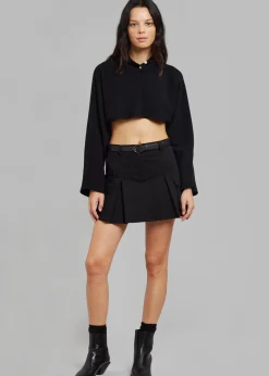 Audrey Cargo Pleated Miniskirt