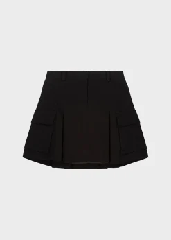Audrey Cargo Pleated Miniskirt