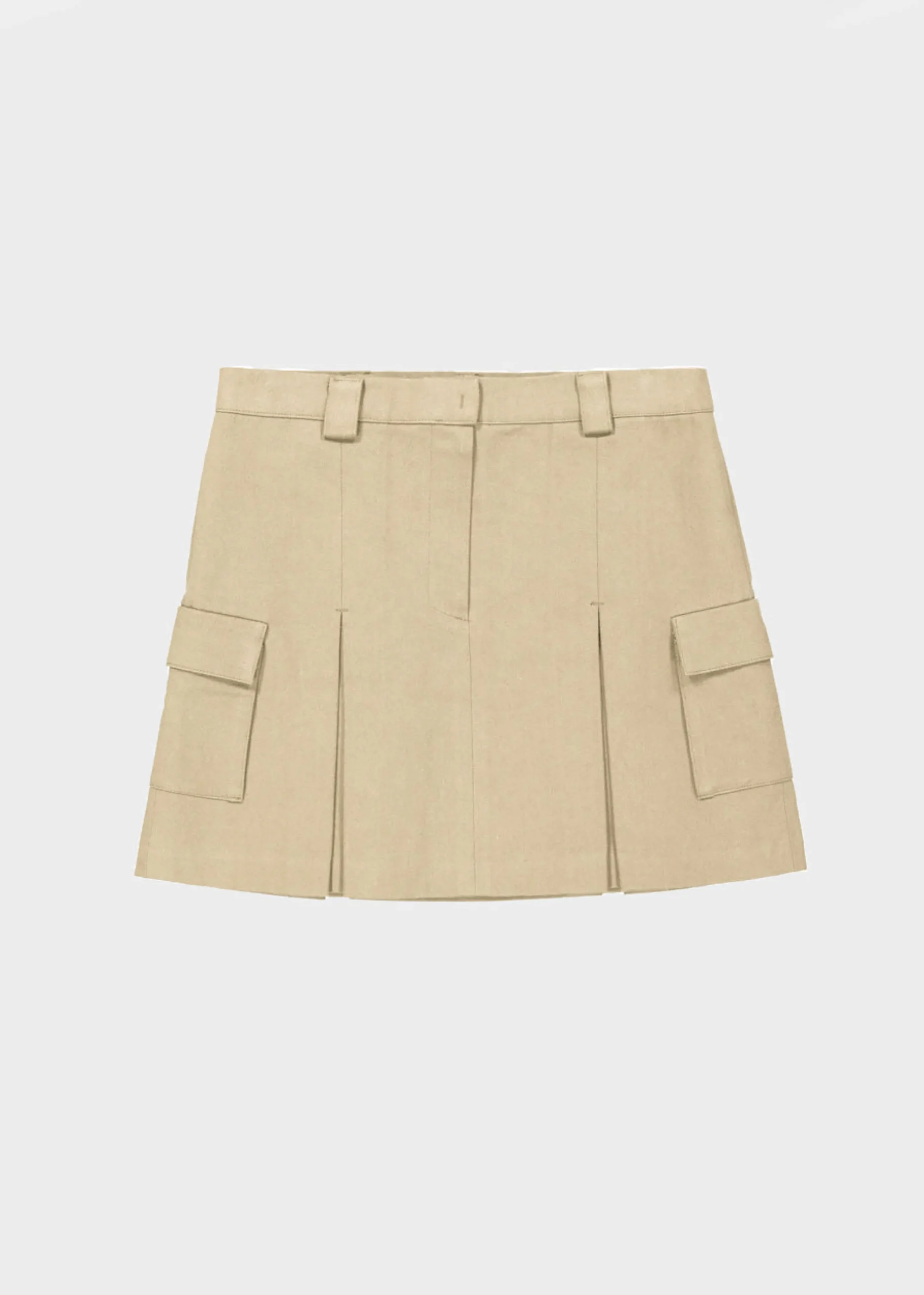Audrey Cargo Pleated Miniskirt