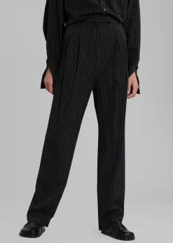 Bea Fluid Pinstripe Suit Pants
