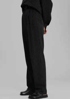 Bea Fluid Pinstripe Suit Pants
