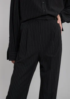 Bea Fluid Pinstripe Suit Pants
