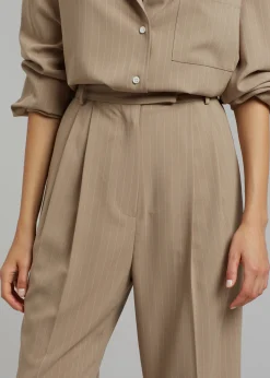 Bea Fluid Pinstripe Suit Pants