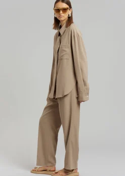 Bea Fluid Pinstripe Suit Pants