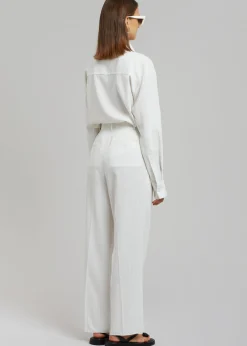 Bea Fluid Pinstripe Suit Pants