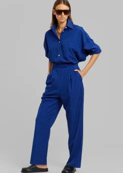 Bea Fluid Stripe Suit Pants