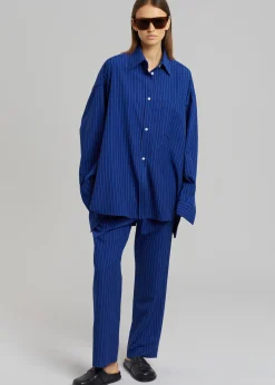 Bea Fluid Stripe Suit Pants