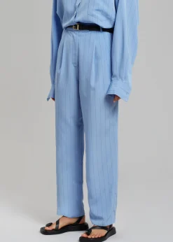 Bea Fluid Stripe Suit Pants