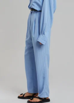 Bea Fluid Stripe Suit Pants