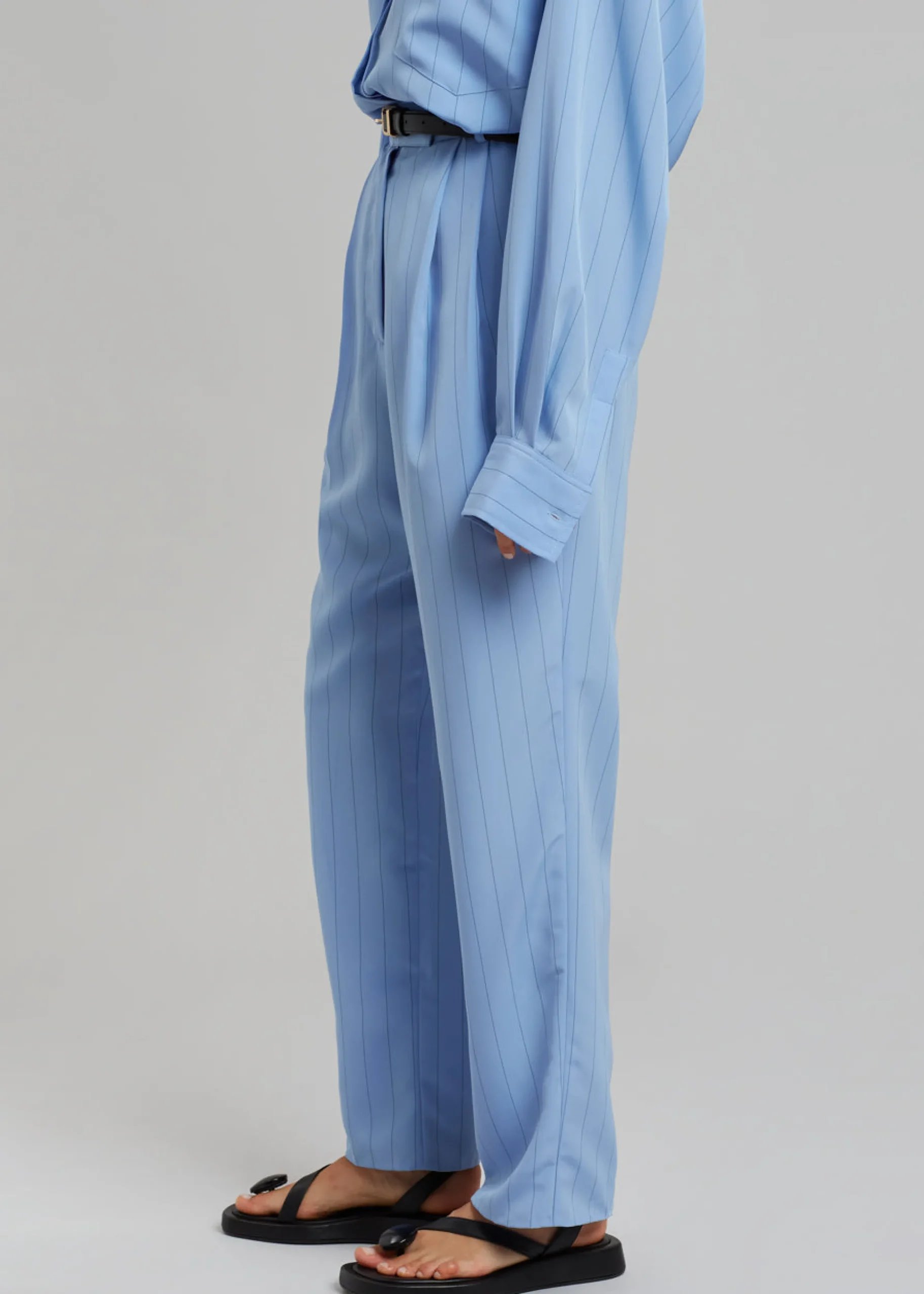 Bea Fluid Stripe Suit Pants