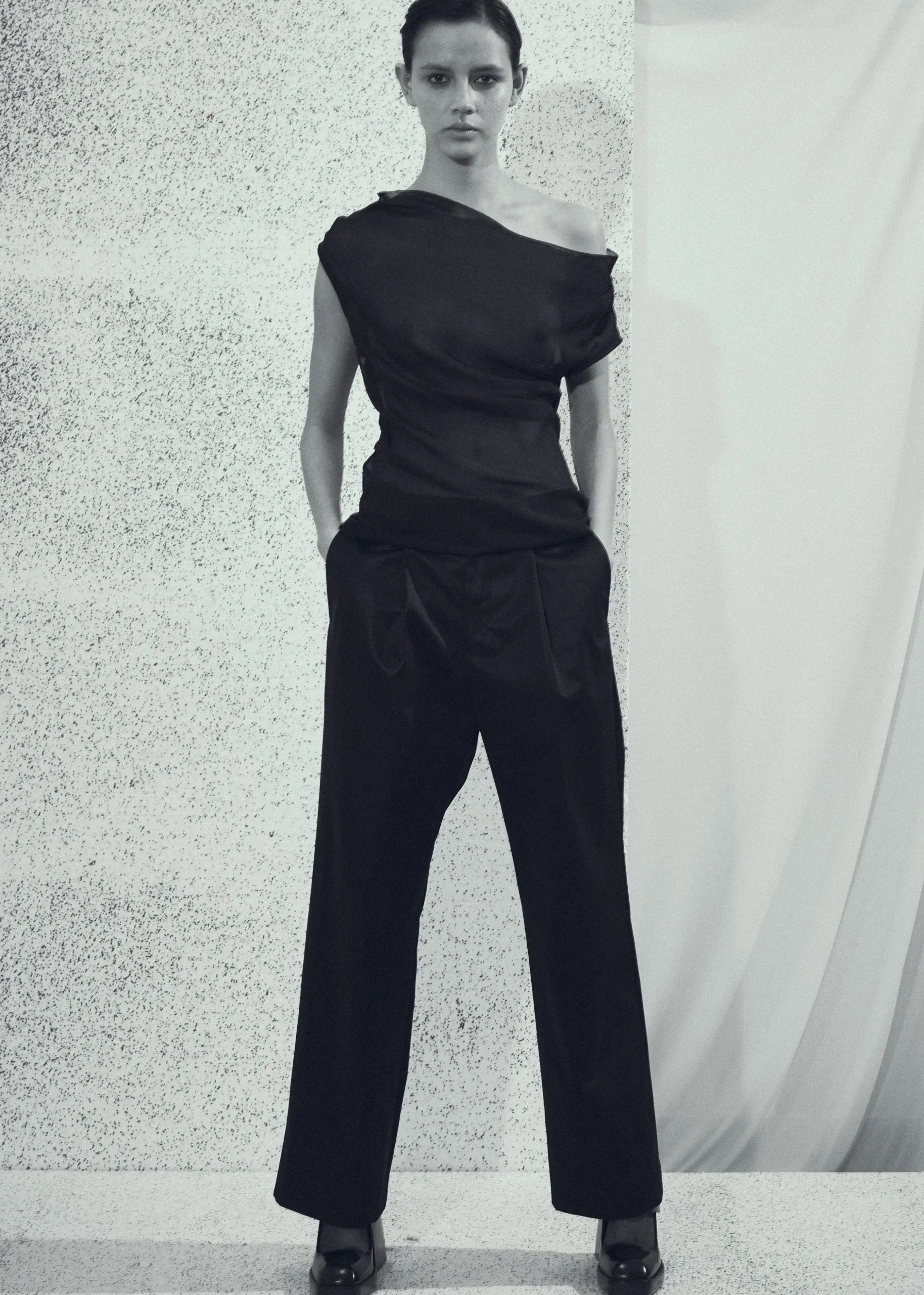 Beare Park Silk Georgette Off The Shoulder Top