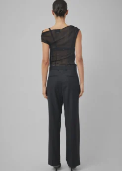 Beare Park Silk Georgette Off The Shoulder Top