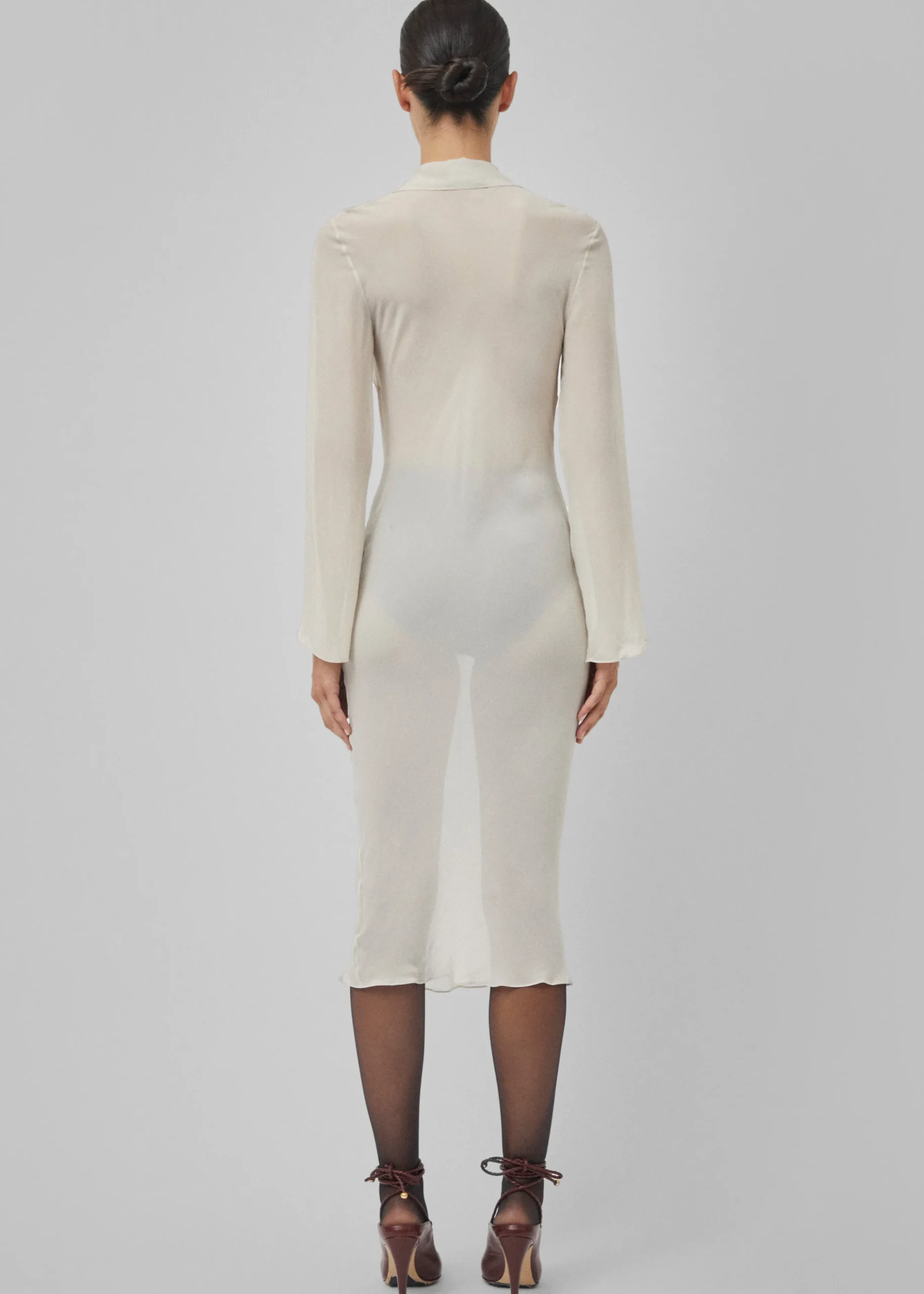 Beare Park Silk Georgette Tie Blouse Dress