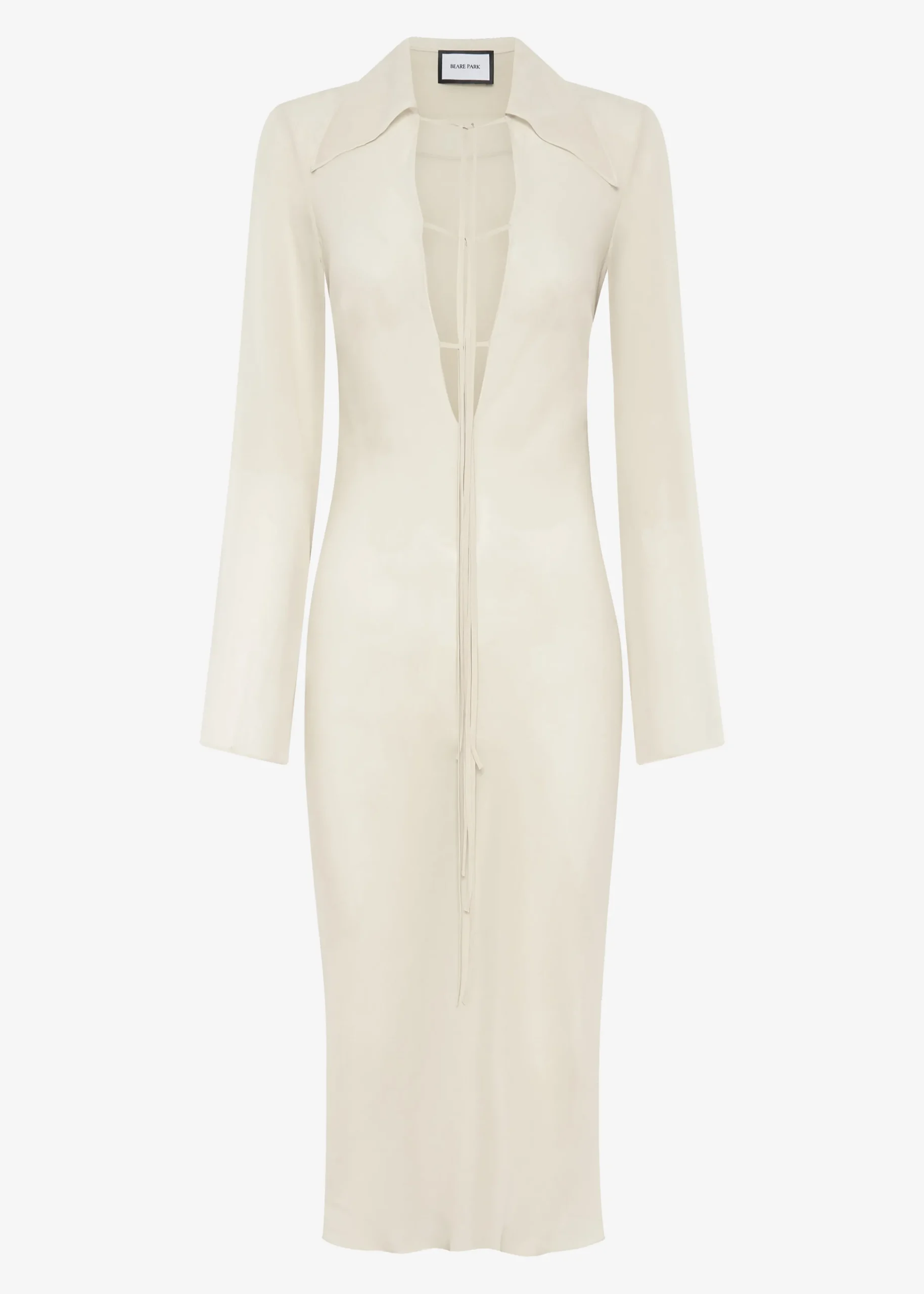 Beare Park Silk Georgette Tie Blouse Dress