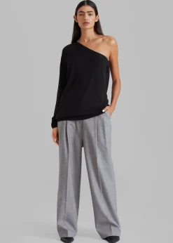 Bianca One Shoulder Loose Knit Top