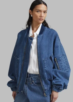 Cade Denim Bomber