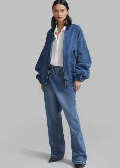 Cade Denim Bomber