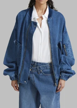 Cade Denim Bomber
