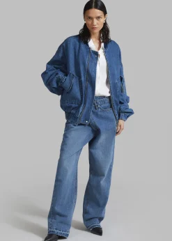Cade Denim Bomber