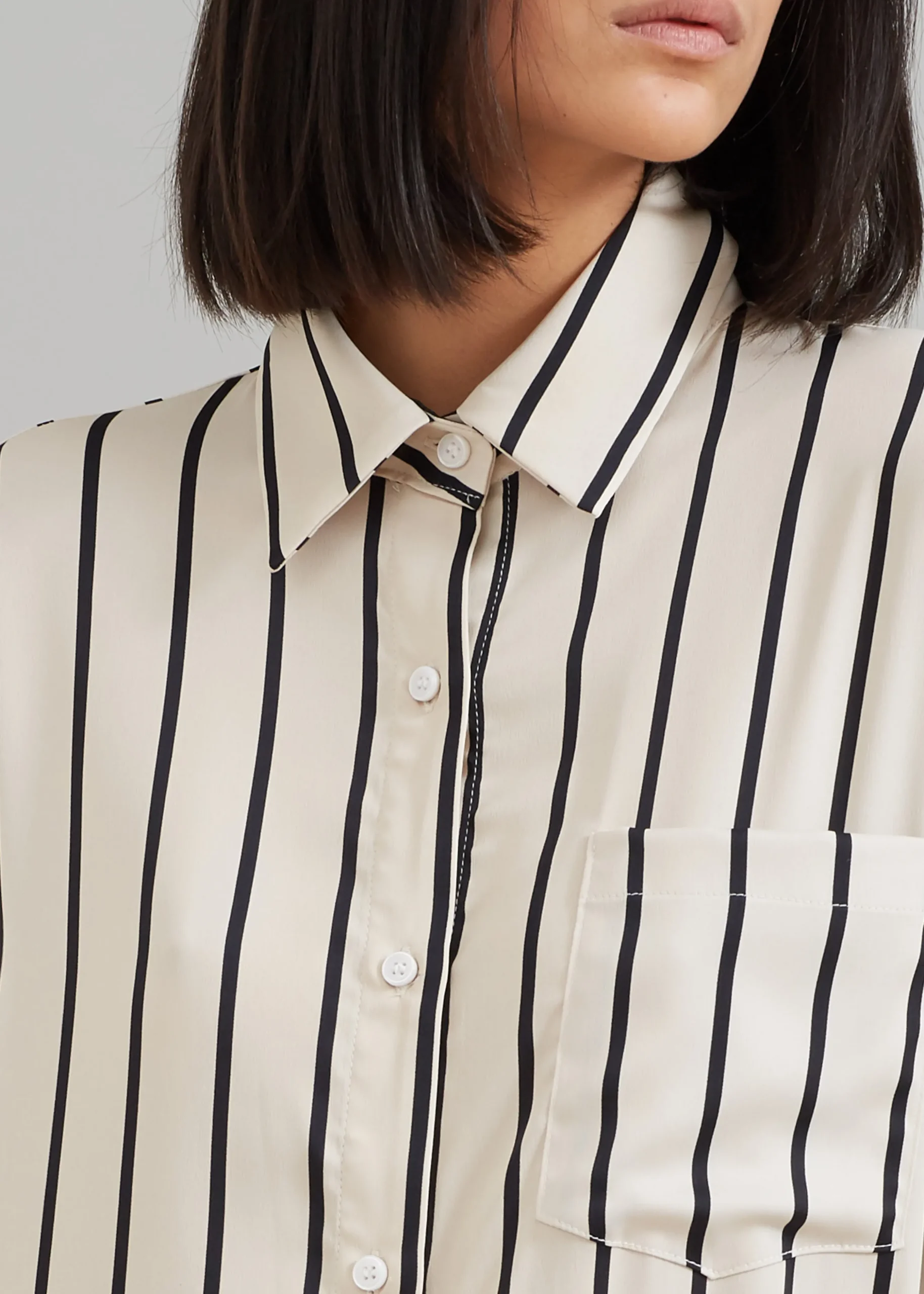 Cala Satin Shirt Dress