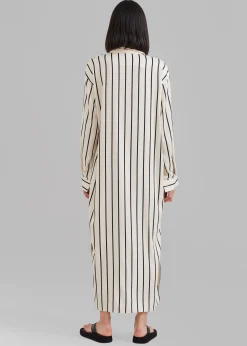 Cala Satin Shirt Dress