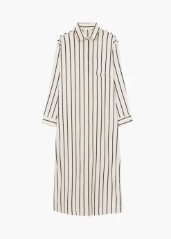 Cala Satin Shirt Dress