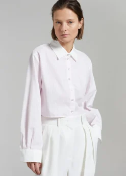Calgari Contrast Cropped Shirt