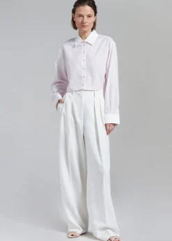 Calgari Contrast Cropped Shirt