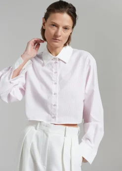 Calgari Contrast Cropped Shirt